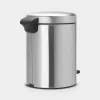 Brabantia NewIcon 5 liter pedaalemmer, matstaal
