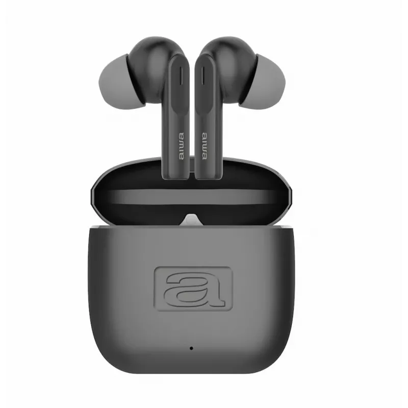 AIWA EBTW-200 draadloze On-Ear Bluetooth-hoofdtelefoon, Zwart