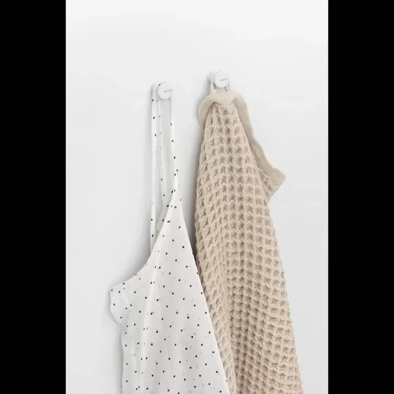 Brabantia MindSet Handdoekhaak, 2 stuks, Mineral Fresh White