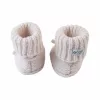 Lodger Slipper Folklore Merino-wollen babyschoenen, berk, 0-6 maanden