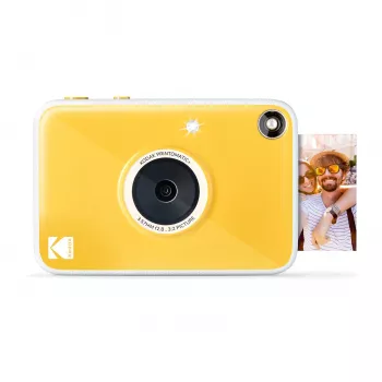 Kodak RODOMATICPYL digitale instantcamera met ZINK Zero Ink print, 10MP, 3,5 inch LCD, Bluetooth, USB-C, MicroSD