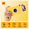 Kodak RODOMATICPYL digitale instantcamera met ZINK Zero Ink print, 10MP, 3,5 inch LCD, Bluetooth, USB-C, MicroSD