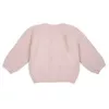 Lodger Topper gebreid Merino babyjasje, lichtbruin, maat 62