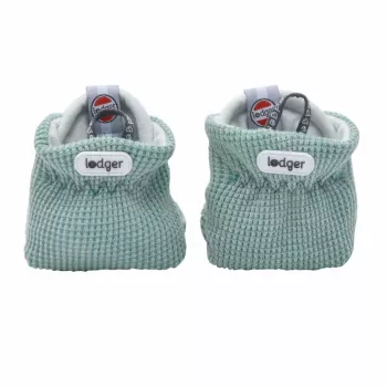 Lodger Slipper Ciumbelle katoenen huisschoenen, 3-6 maanden, moddergroen