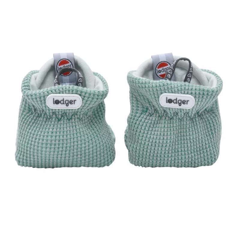 Lodger Slipper Ciumbelle katoenen huisschoenen, 3-6 maanden, moddergroen