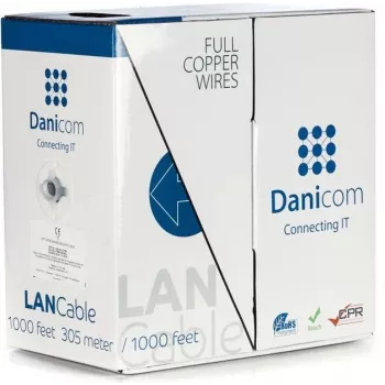 DSIT DANICOM CAT5E UTP 305m massieve ader LSZH (Eca) kabel DC-UTP5E-305S-ECA