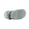 Lodger Slipper Folklore Merino-wollen babyschoenen, zijde, 0-6 maanden
