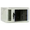 DSIT 6U wandmontage-serverkast met glazen deur, wit, 600x600x368 mm DS6606W-DOUBLE