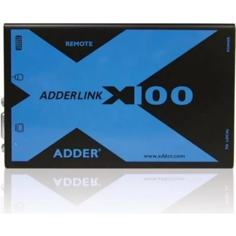 Adder AdderLink X100 VGA USB audio KVM-extender set via CATx tot 100m (X100A-USB/P-IEC)