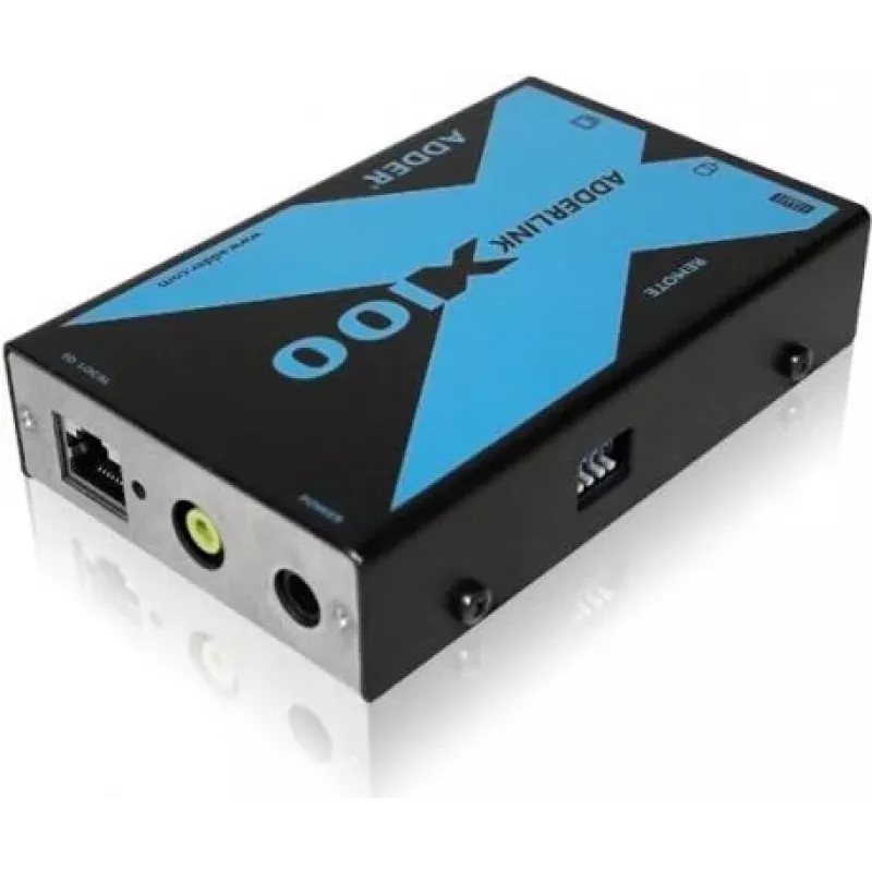 Adder AdderLink X100 VGA USB audio KVM-extender set via CATx tot 100m (X100A-USB/P-IEC)