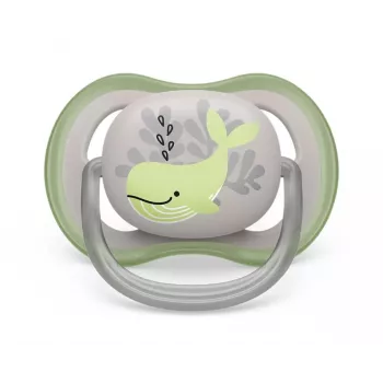 Philips Avent Ultra Air Deco fopspeen, walvisdesign, 6-18 maanden, jongens, 1-pack