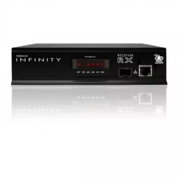 ADDER ALIF1002R-IEC KVM extender ontvanger - dual DVI-D, USB 2.0, audio, Gigabit Ethernet, zwart