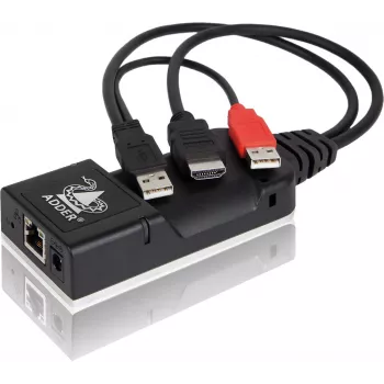 ADDER ALIF101T-HDMI KVM over IP transmitter - HDMI, USB, audio, Cat5e/Cat6/Cat7, 2560x1600@60Hz, zwart aluminium