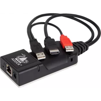 ADDER ALIF101T-HDMI KVM over IP transmitter - HDMI, USB, audio, Cat5e/Cat6/Cat7, 2560x1600@60Hz, zwart aluminium