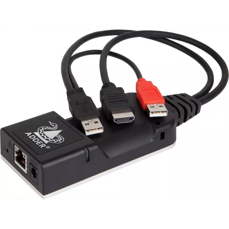 ADDER ALIF101T-HDMI KVM over IP transmitter - HDMI, USB, audio, Cat5e/Cat6/Cat7, 2560x1600@60Hz, zwart aluminium