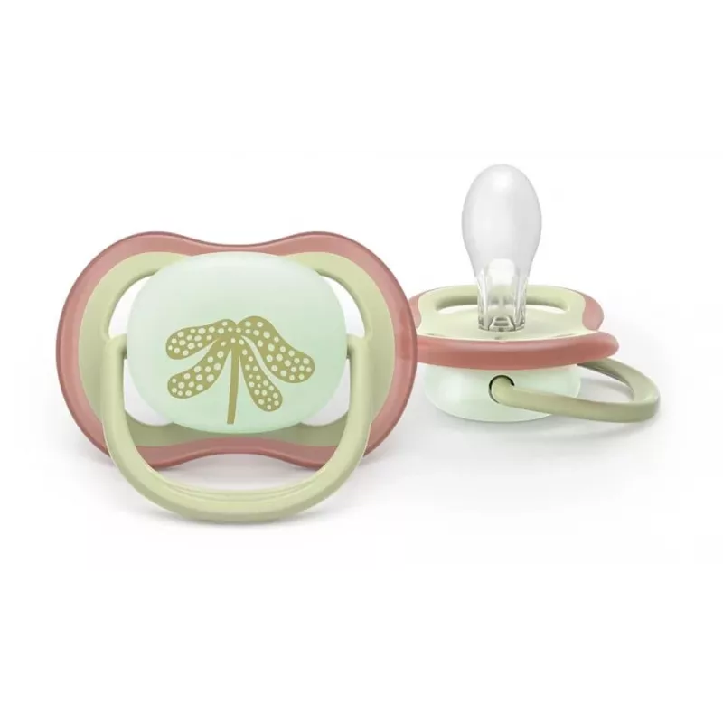 Philips Avent Ultra Air Night fopspeen 6-18M neutraal 2-pack