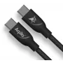 AQIILA USB-C naar USB-C laad- en synchronisatiekabel 3 m zwart AQCBPBICB4BD881