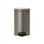 Brabantia NewIcon 12L pedaalemmer, platinum