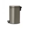 Brabantia NewIcon 12L pedaalemmer, platinum