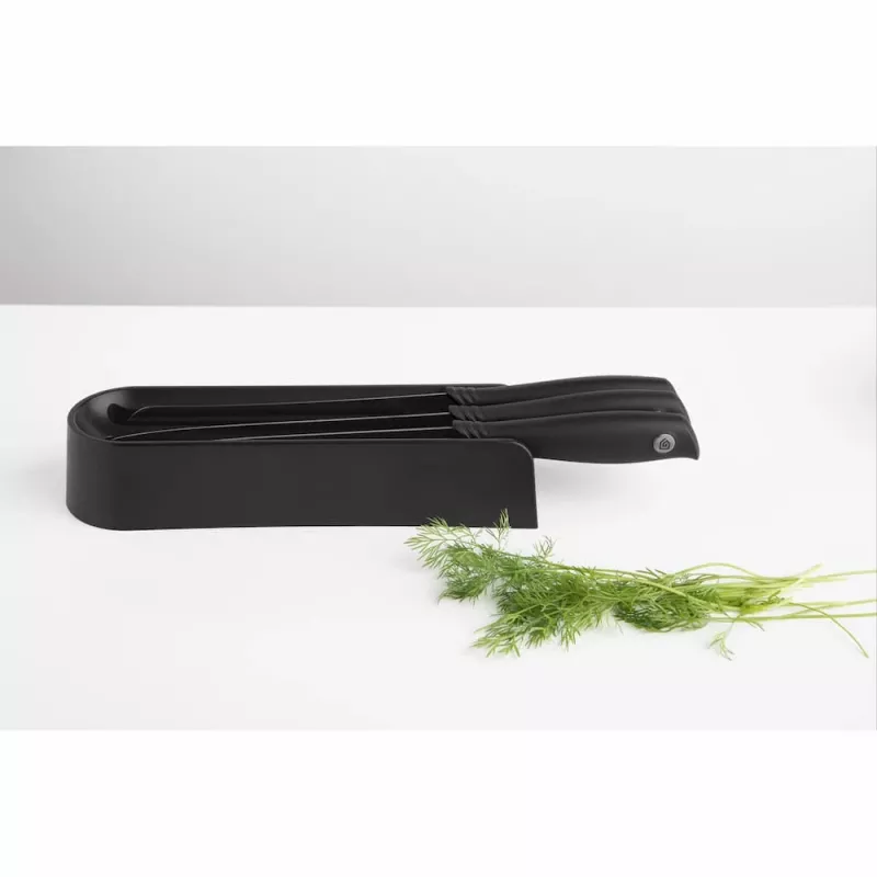Brabantia Tasty+ messenblokset voor de lade, donkergrijs, 3 messen