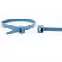 WKK 15032671 metaaldetecteerbare blauwe kabelbinders 100 mm x 2,5 mm, 100-pack