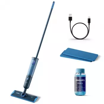 Philips OneUp Serie 3000 draadloze elektrische hardvloerreiniger, Deep Blue