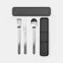Brabantia Make & Take draagbare bestekset, donkergrijs
