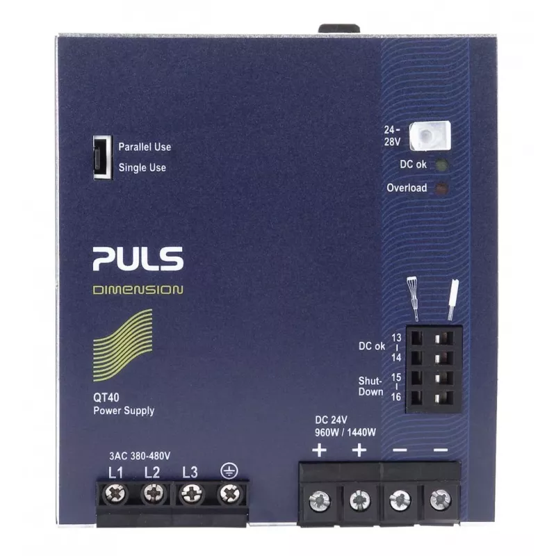 PULS DIMENSION QT40.241 DIN-rail voeding 24V DC 40A 960W 3-fase