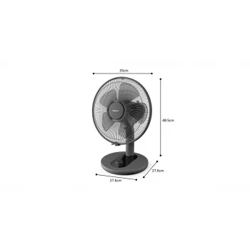 PHILIPS 1000 Serie tafelventilator 25 cm zwart