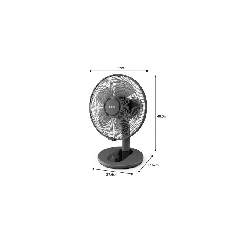 PHILIPS 1000 Serie tafelventilator 25 cm zwart
