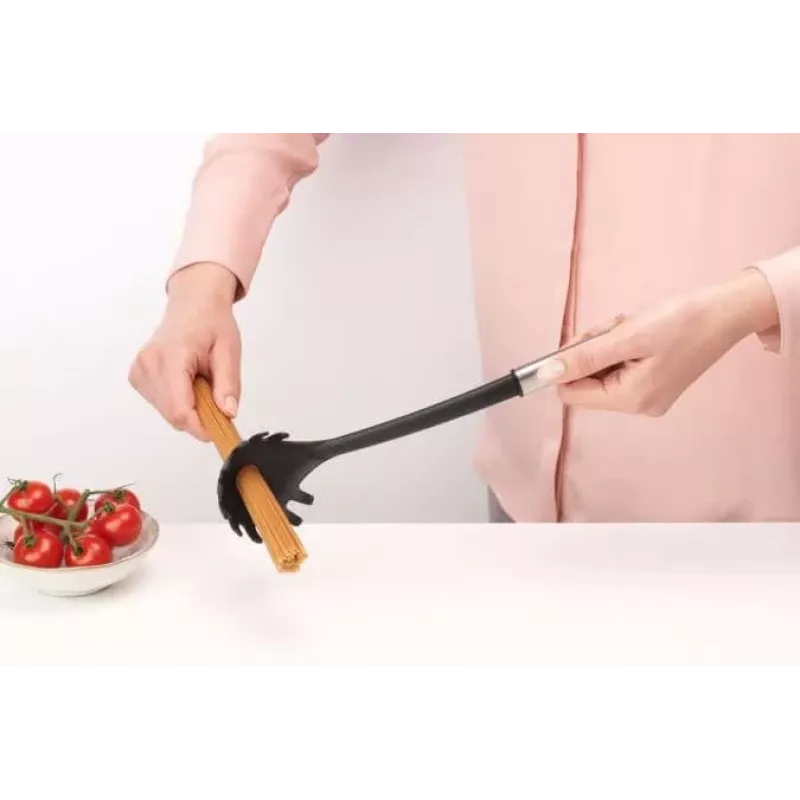 Brabantia Essential spaghettilepel, nylon kop, matstalen greep, antiaanbakveilig