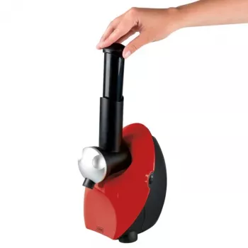 Trebs 99283-B sorbetmachine met vriesbak, 1,5 L, rood