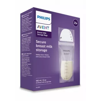 Philips AVENT moedermelk bewaarzakjes 180 ml, 25-pack