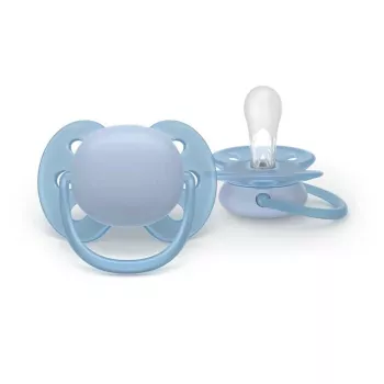 Philips Avent Ultra Soft fopspeen 0-6 maanden, neutraal, 2-pack