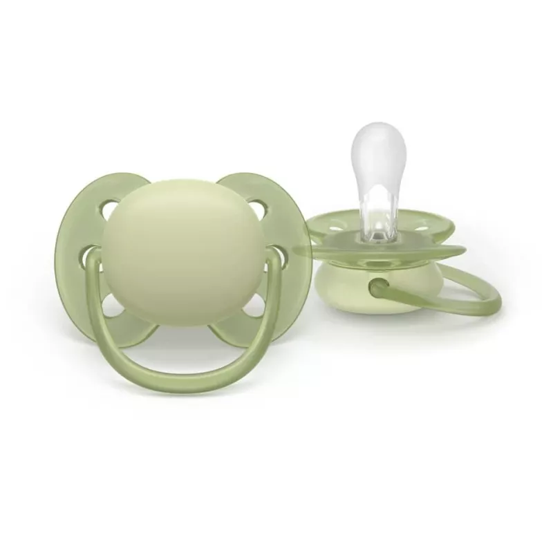 Philips Avent Ultra Soft fopspeen 0-6 maanden, neutraal, 2-pack