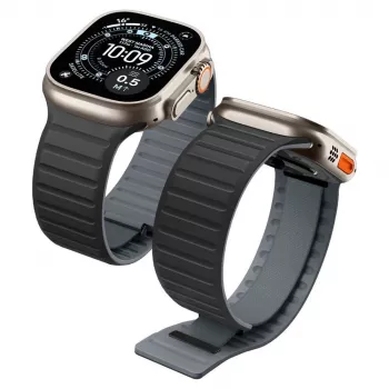 Spigen Athlex Air M armband voor Apple Watch 44/45/46/49mm - zwart/grijs