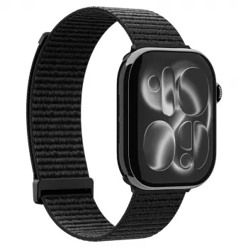 Spigen WBF01 band voor Apple Watch 8/9/10/11/SE/Ultra (44/45/46/49 mm), zwart