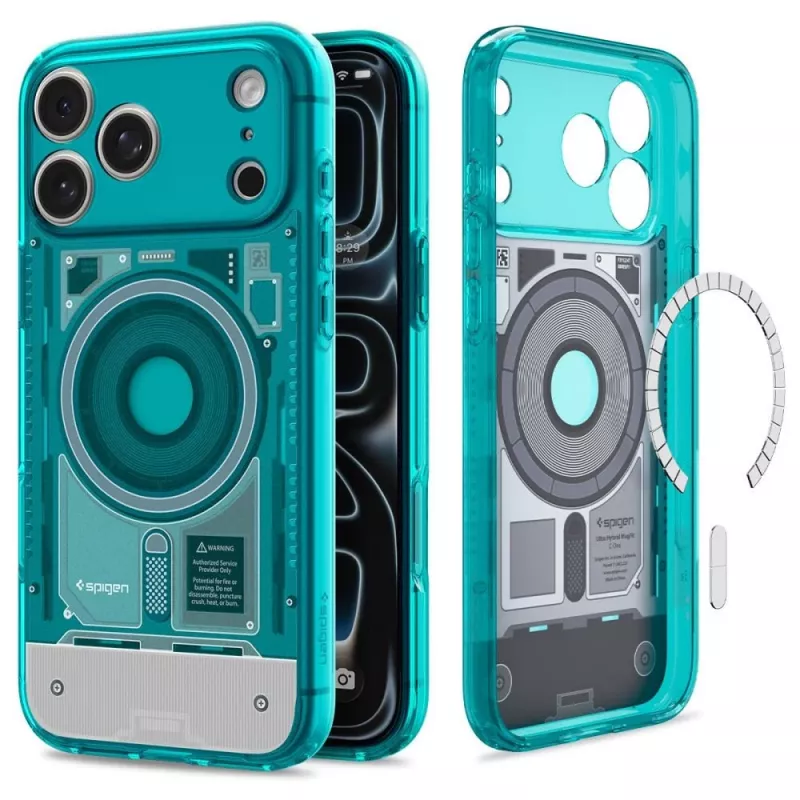 Spigen C1 Ultra Hybrid MagSafe hoesje voor iPhone 17 Pro / 18 Pro - Bondi Blue
