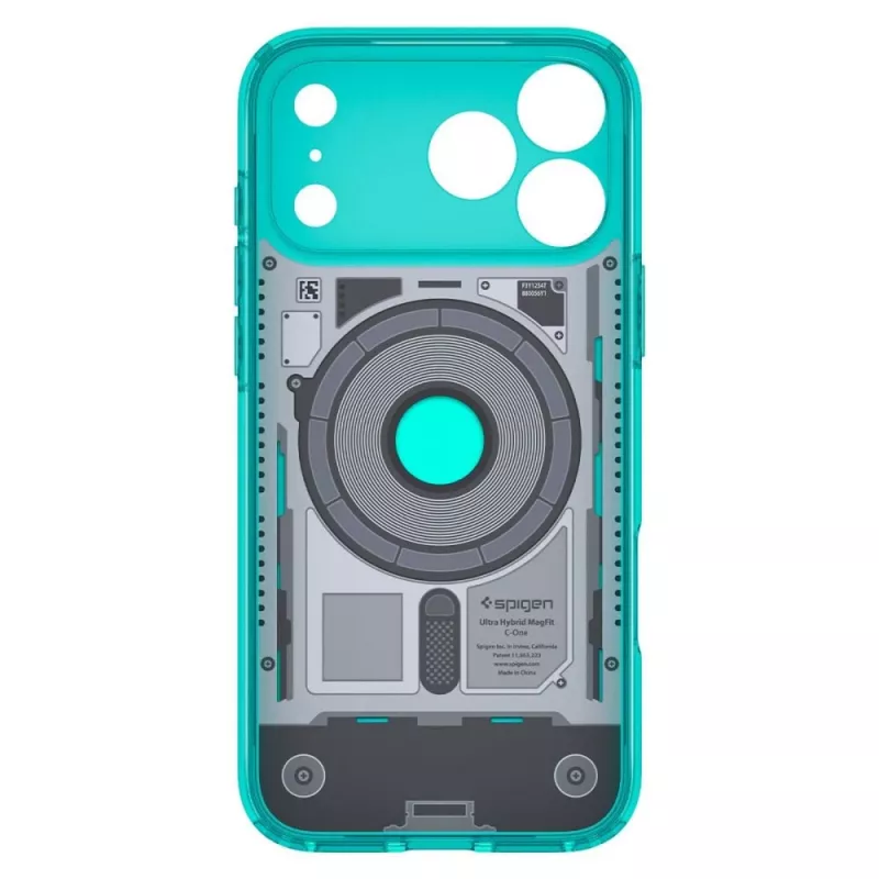 Spigen C1 Ultra Hybrid MagSafe hoesje voor iPhone 17 Pro / 18 Pro - Bondi Blue