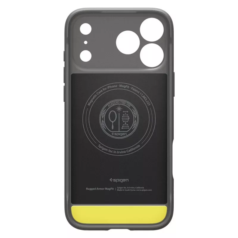 Spigen Rugged Armor Mag MagSafe hoesje voor iPhone 18 Pro Max / 17 Pro Max grijs
