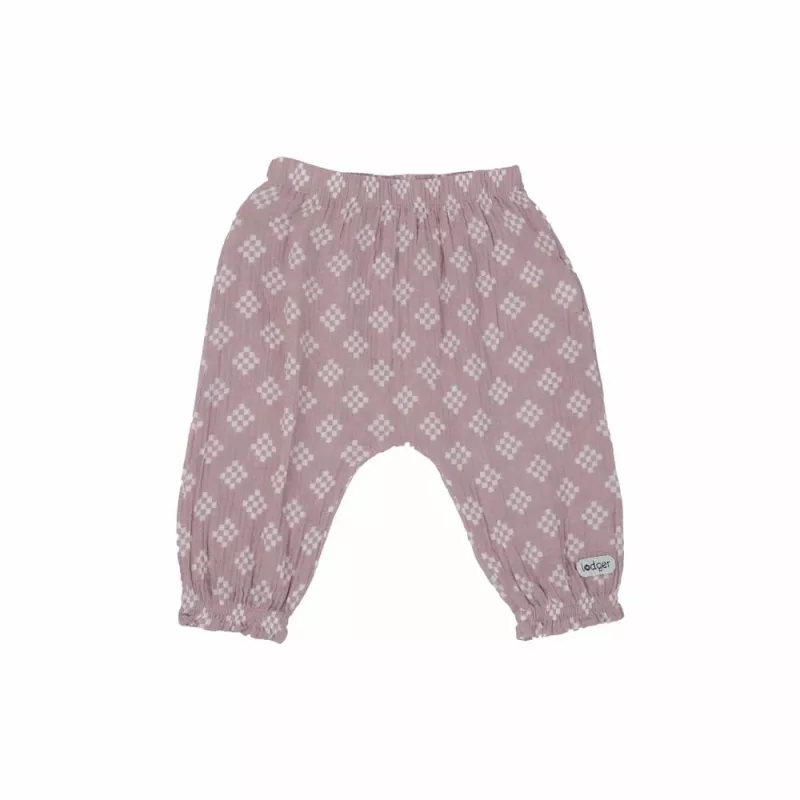 Lodger Hipster Tribe musselin baby hipster broek, rose, 74 cm