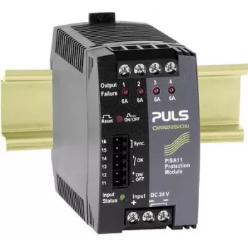 PULS DIMENSION PISA11.406 4-kanaals elektronische beveiligingsschakelaar module 24V DC 4x6A