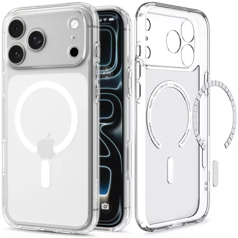 Spigen Ultra Hybrid Mag MagSafe Hoesje voor iPhone 18 Pro / 17 Pro - Frost White