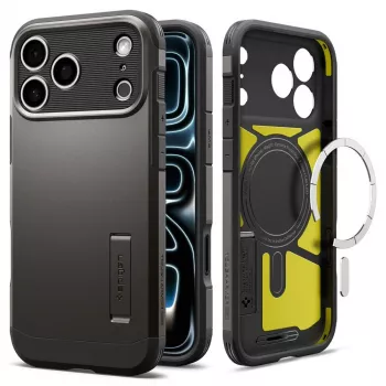 Spigen Tough Armor T MagSafe-hoesje voor iPhone 17 Pro / 18 Pro - Gunmetal