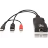 ADDER ALIF101T-DP DisplayPort KVM-extender zender via Cat5e/6/7 - 2560x1600, USB 2.0, audio, zwart aluminium