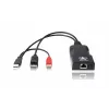 ADDER ALIF101T-DP DisplayPort KVM-extender zender via Cat5e/6/7 - 2560x1600, USB 2.0, audio, zwart aluminium