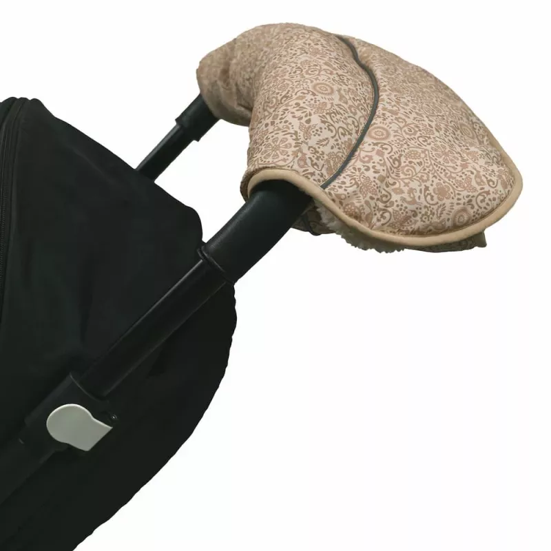 Lodger Warmer Folklore Taslon wanten voor kinderwagen, Birch