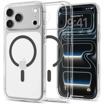 Spigen Ultra Hybrid MagSafe-hoesje voor iPhone 17 Pro Max / 18 Pro Max – transparant/graphiet