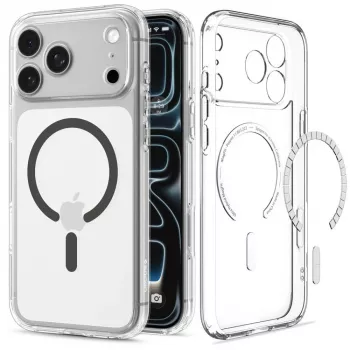 Spigen Ultra Hybrid MagSafe-hoesje voor iPhone 17 Pro Max / 18 Pro Max – transparant/graphiet