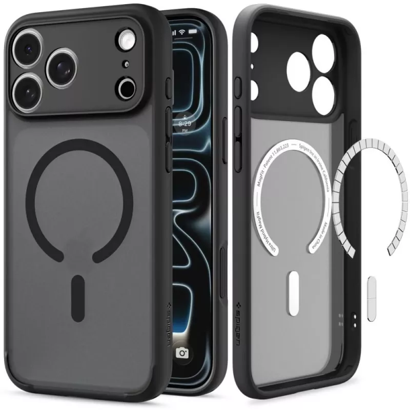 SPIGEN Ultra Hybrid MagSafe iPhone 17 Pro Max / 18 Pro Max Frost zwart